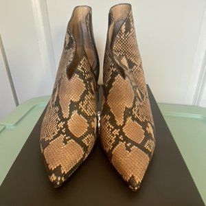 Vince Camuto Snake Print Booties